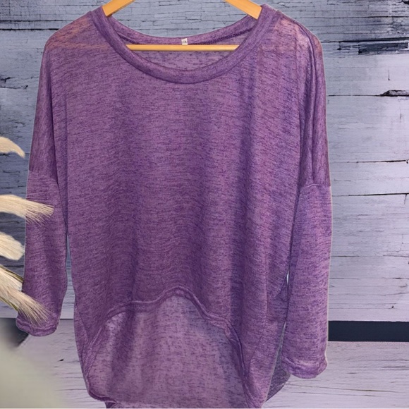 Tops - Boho style” purple top. Size large
